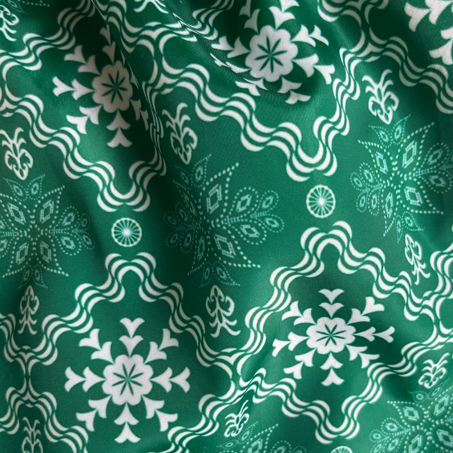 SS24 Green Swim Shorts with Nature-Inspired Design