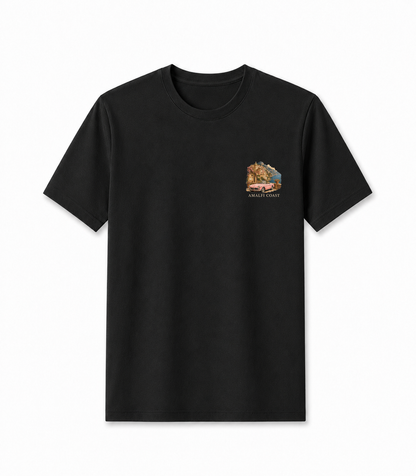 Men Printed T-Shirt - Black Amalfi