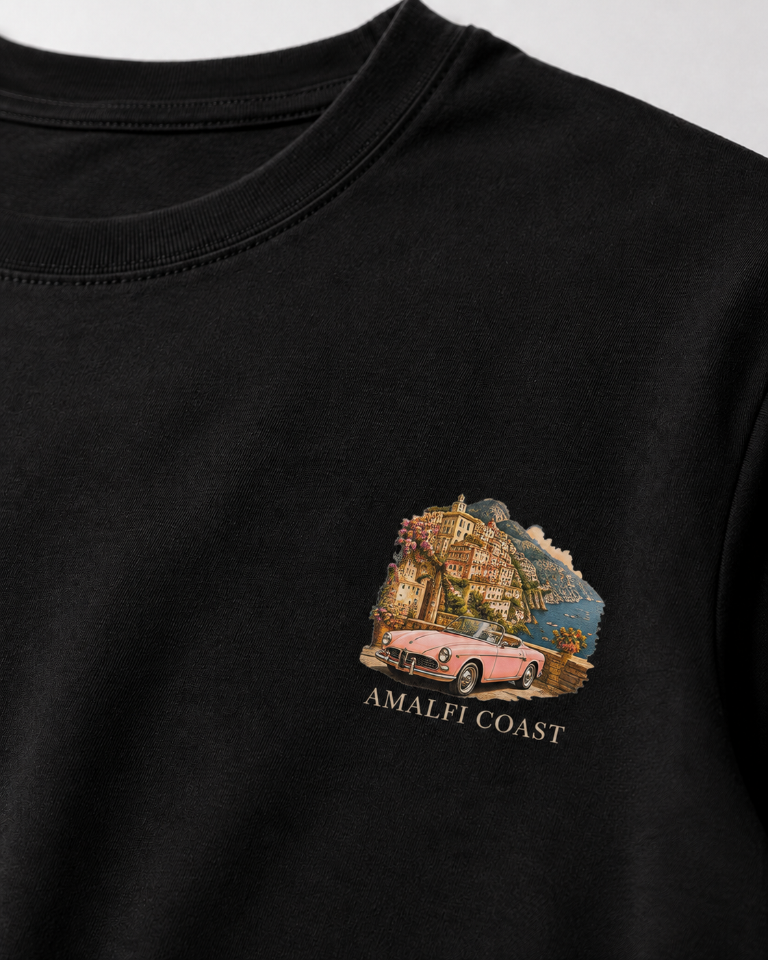 Men Printed T-Shirt - Black Amalfi