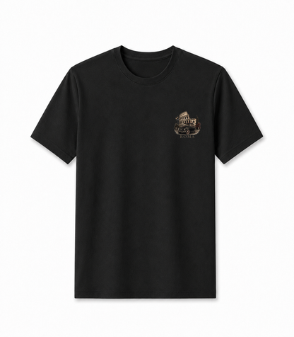 Men Printed T-Shirt - Black Rome