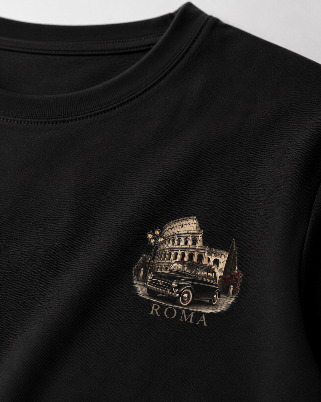 Men Printed T-Shirt - Black Rome