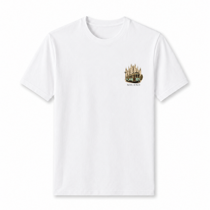Men Printed T-Shirt  - White Milano