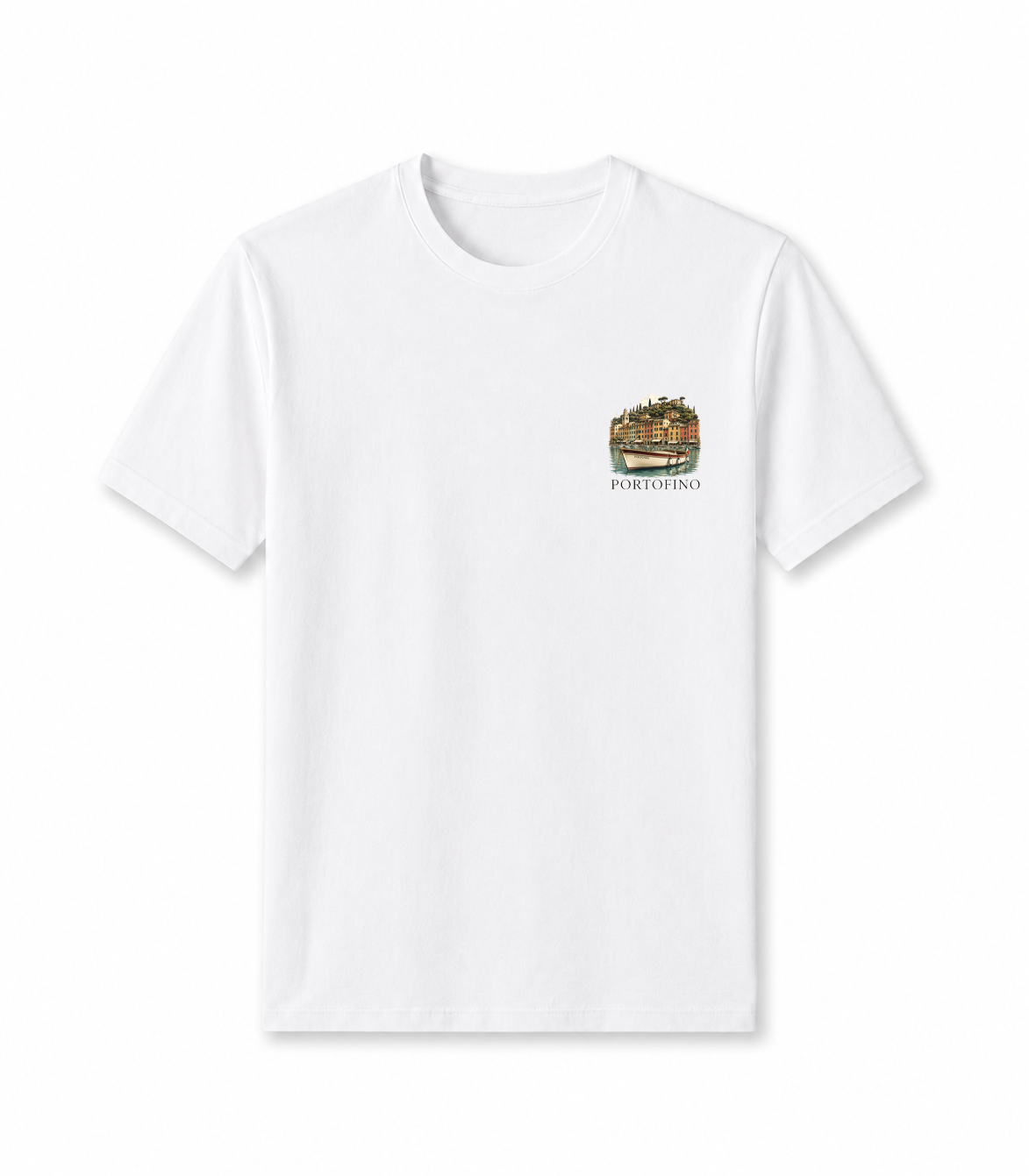 Men Printed T-Shirt  - White Portofino