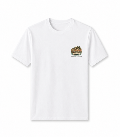 Men Printed T-Shirt  - White Portofino
