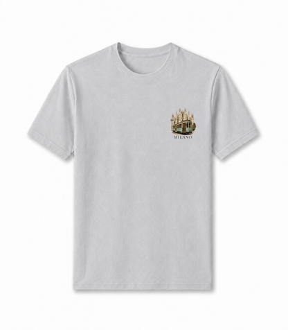 Men Printed T-Shirt  - Gray Milano