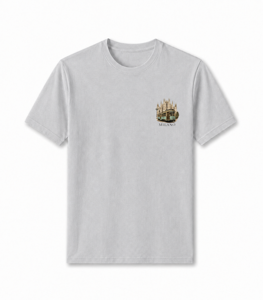 Men Printed T-Shirt  - Gray Milano
