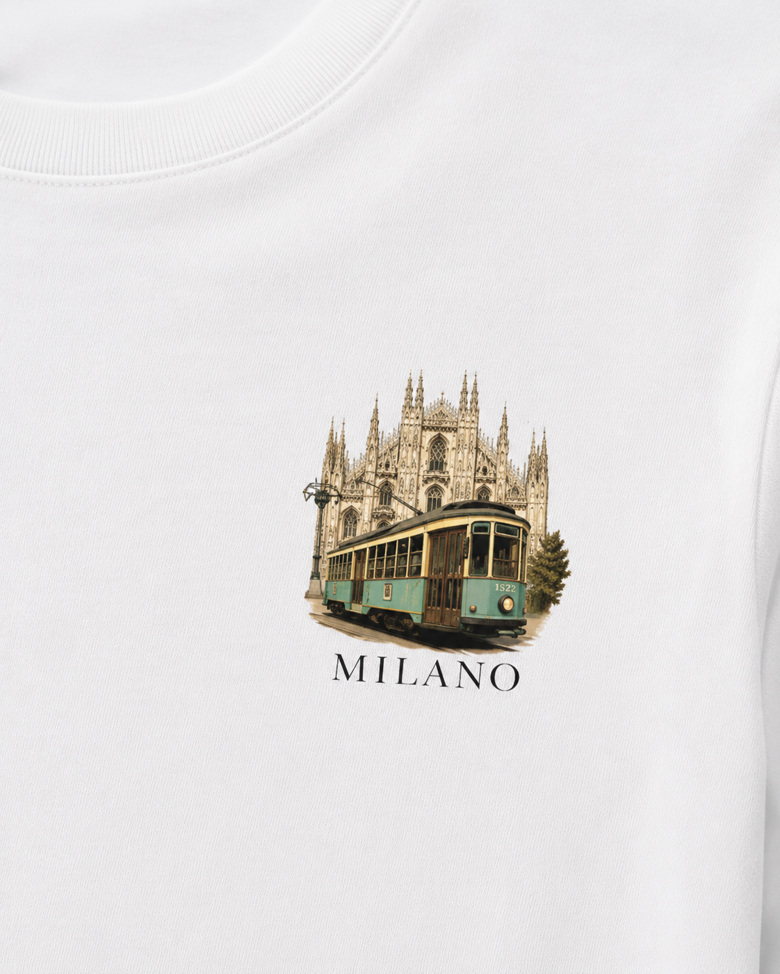 Men Printed T-Shirt  - White Milano