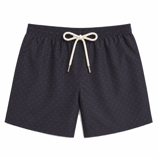SS26 Men Swim Short - Black Hidden — Midnight