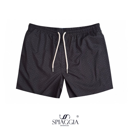 SS26 Men Swim Short - Black Hidden — Midnight