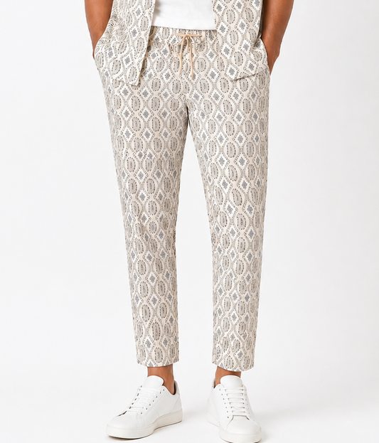 Patterned Linen Pants – Stylish Comfort | Spiaggia Swimwear