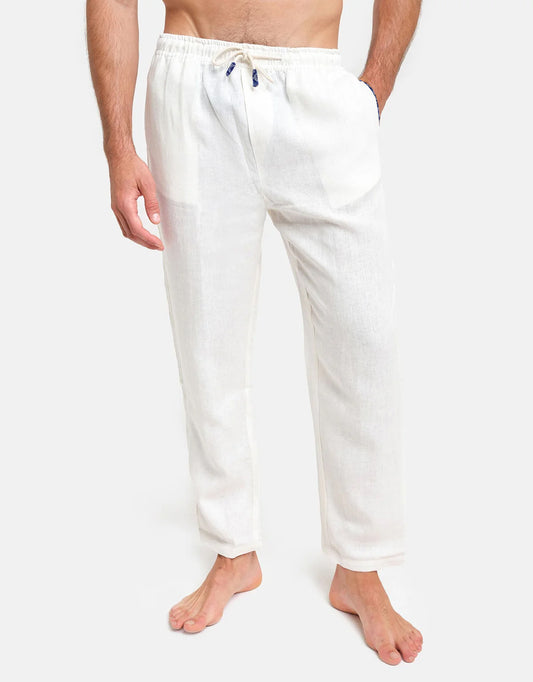 Linen White Pants